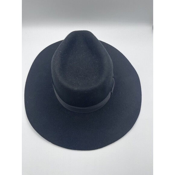 Anthropologie? Rancher Hat Women Wool Black Band Classic Preppy Boho Sz OS New main image 6